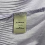 Current Air  Angelica Pleated Blouse Lilac Puff Sleeve Tie Neck Top Tunic Medium Photo 5