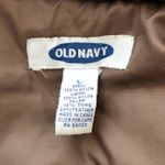 Old Navy Women’s Puffer Coat Zip Up with Hidden Hood Brown •Size Large Photo 14