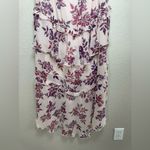 EXPRESS  Y2K Pink Purple Tiered Floral Halter Maxi Dress with Ruffles size Small Photo 13