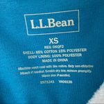 L.L. BEAN Aqua Blue Fleeced Lined Full Front Zipper Vest, Size XS Photo 2