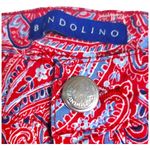 Bandolino  Size 12 Red Paisley Womens "Amy Shorts" Photo 3