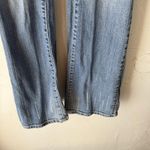 Wrangler Rock 47 by‎  Jeans Y2k 28 Blue Cross Embroidery Bootcut Low Rise Denim Photo 4
