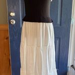 By The River Black & White Vest Maxi Dress with decorative sleeves Size M NWT Size M Photo 0