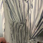 Hollister ‎ striped wrap romper white and blue striped size medium Photo 3