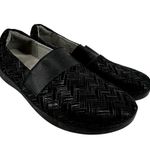 Alegria Gleeterlockin Slip On Shoes Chevron Slip Resistant Black EU 38 US 7.5 Photo 1