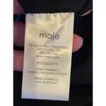 Maje Blue White And Black Colorblock Silk Detail Crew Neck Mini Shift Dress S Photo 7