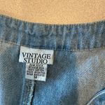 Vintage Studio Denim Jumper Dress Y2K SZ 14 light wash Blue Photo 2