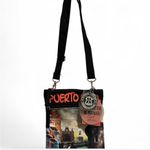 Puerto Rico Themed Crossbody Bag Black Photo 3