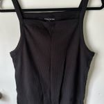 Maurice's  Black Sleeveless Fitted Tank Top Photo 0