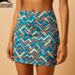 Slazenger Women's Vibrant Patterned Mini Skirt Skort Size 10 Photo 0