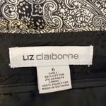 Liz Claiborne Black & White Floral Paisley Pencil Skirt Zipper EUC Sz 6 Cotton Photo 5