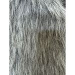 Elle Sweater Vest Women’s XS Gray Gray Faux Fur Sleeveless Stretch Knit Photo 4