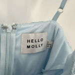 Hello Molly  Girls in Spain Blue Eyelet Lace Sleeveless‎ Maxi Dress Size Small Photo 8