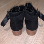 JustFab  low rider black faux leather buckle ankle boots Photo 4