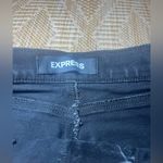 EXPRESS Women's Original Black Denim Straight Mini Mid Rise Skirt,Size 4 Photo 2