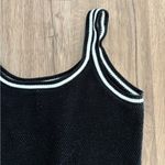 Black and White Knit Sweater Dress Photo 1