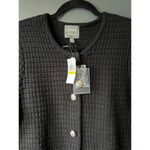 Ninety Clothing Co. Women's Black Knit Cardigan with Silver Buttons Size Medium Photo 3
