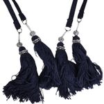 1. State  Beach Crochet Lace Convertible Tank Dress Swim Cover-Up Navy Blue L NWT Photo 4