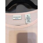 Covington Pink Ribbed Crew Neck, Women's XL Top, Short Sleeve T Shirt, Vintage Photo 2