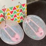 New fashion Pink Safety Pin Earrings Photo 1