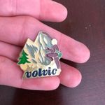 Volvic Mountain Climber Enamel Pin Photo 0