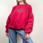 Vintage 90’s e.n.u.f. Internationale Red Oversized Sweatshirt Red Size M Photo 2