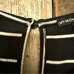 My Michelle  Black and White Striped Jumpsuit 90’s size XL Photo 4