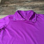 Nike  Purple Fitted Long Sleeve golf Shirt Photo 2