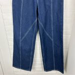 SheIn  High Rise Denim Seam Front Wide Leg Jeans Size 27 Photo 5