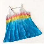 Chaser Brand Colorful Dip Dye Tank Top Tee Photo 3