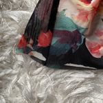 None Floral Mesh Partially Lined Long Sleeve Dress Photo 8