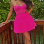 Sherri Hill Pink Short Dress Photo 0
