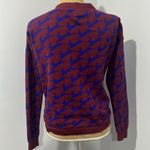 Madewell  Wallace Women's Red Rabbit Print Long Sleeve Cardigan Size S Photo 2