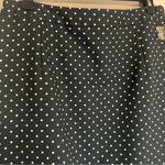 Who What Wear Women's Black Polka Dot Midi Skirt Pleated Professional Size 6 NWT Photo 5