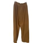 Eva Mendez New York and company size large golden brown dress pants tie front zi Tan Photo 5