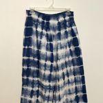 Anthropologie CLOTH & STONE ANTHRO Tie Dye Wide Leg Pant Blue White Pull On Boho Photo 4