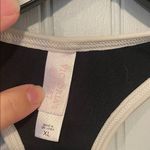 Victoria's Secret  Black Swim/Workout Tank with Cream Accents | Size XL Photo 1