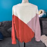 Sophie Rue  Colorblock Cable Knit Sweater, Large Photo 3