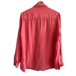 Coldwater Creek Womens Linen Button Up Top Size XL Coastal Grandmother Beach Photo 2