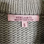 Anthropologie  Hekla Wool Italian Knit Cardigan Sweater Taupe Beige Size S Photo 6