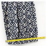 Cali 1850 Pants Size Medium Navy White Drawstring Wide Leg Linen Blend Photo 7