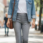 Finders Keepers  COCO PANT GREY CHECK Size M NWOT Photo 0