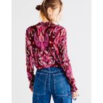 Free People  deep V-neck long sleeve crop top Photo 1