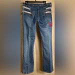 Pepe Jeans Womens Zippered Low-Rise Flare Jeans, Vintage, Grunge,Y2K|Size:30 Photo 1