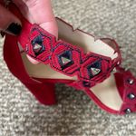 Botkier  Gigi platform heels red with studs and embroidery Photo 6