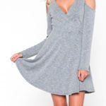 Everly  Cold Shoulder Long Sleeve Dress Photo 0