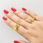 Gold Hammerhead Shark Ring Photo 4