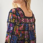 Printfresh Opening Day Patchwork Long Sleeve Blouse Black Photo 1