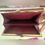 Givenchy Ostrich Kisslock Burgundy Leather Wallet (Call out) Photo 3