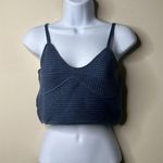 Aerie NEW  Blue Take Charge Sweater Corset Tank Women's Medium Photo 1